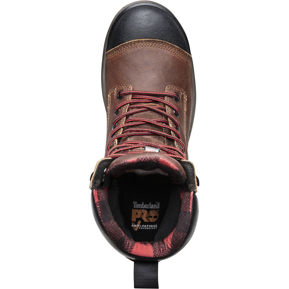 Botas de Trabajo Timberland Hombre Pro® Endurance Hd 8\" Comp Toe Marrones/Negras - Chile WEH-709214